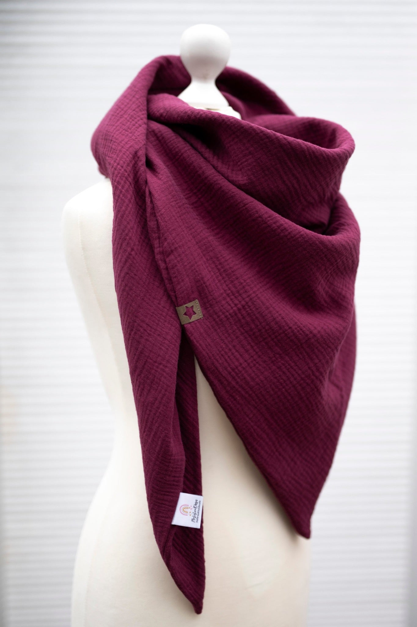 Musselin XXL Tuch Berry