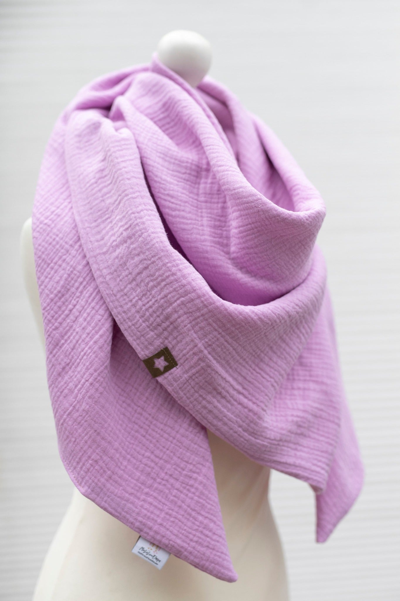 XXL Halstuch aus Musselinstoff in der Fabre light pink