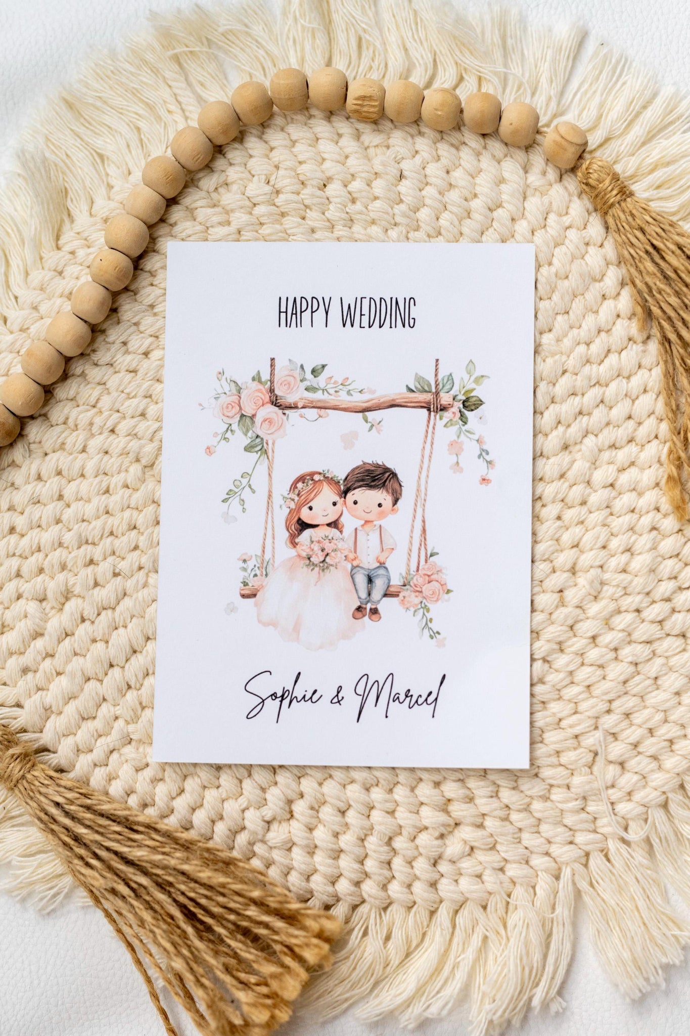 Glückwunschkarte Hochzeit - Happy Wedding