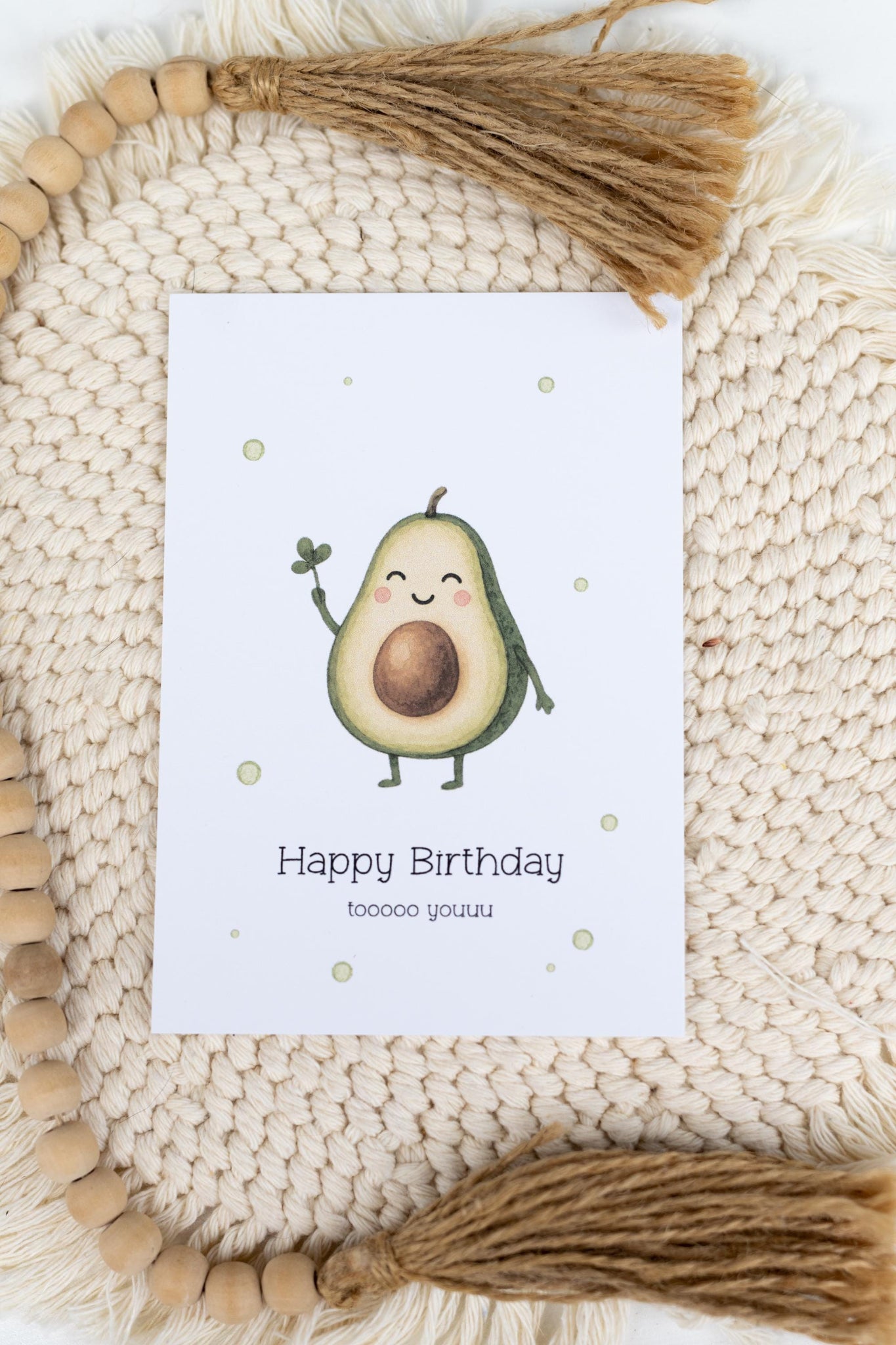 Glückwunschkarte Geburtstag - Avocado