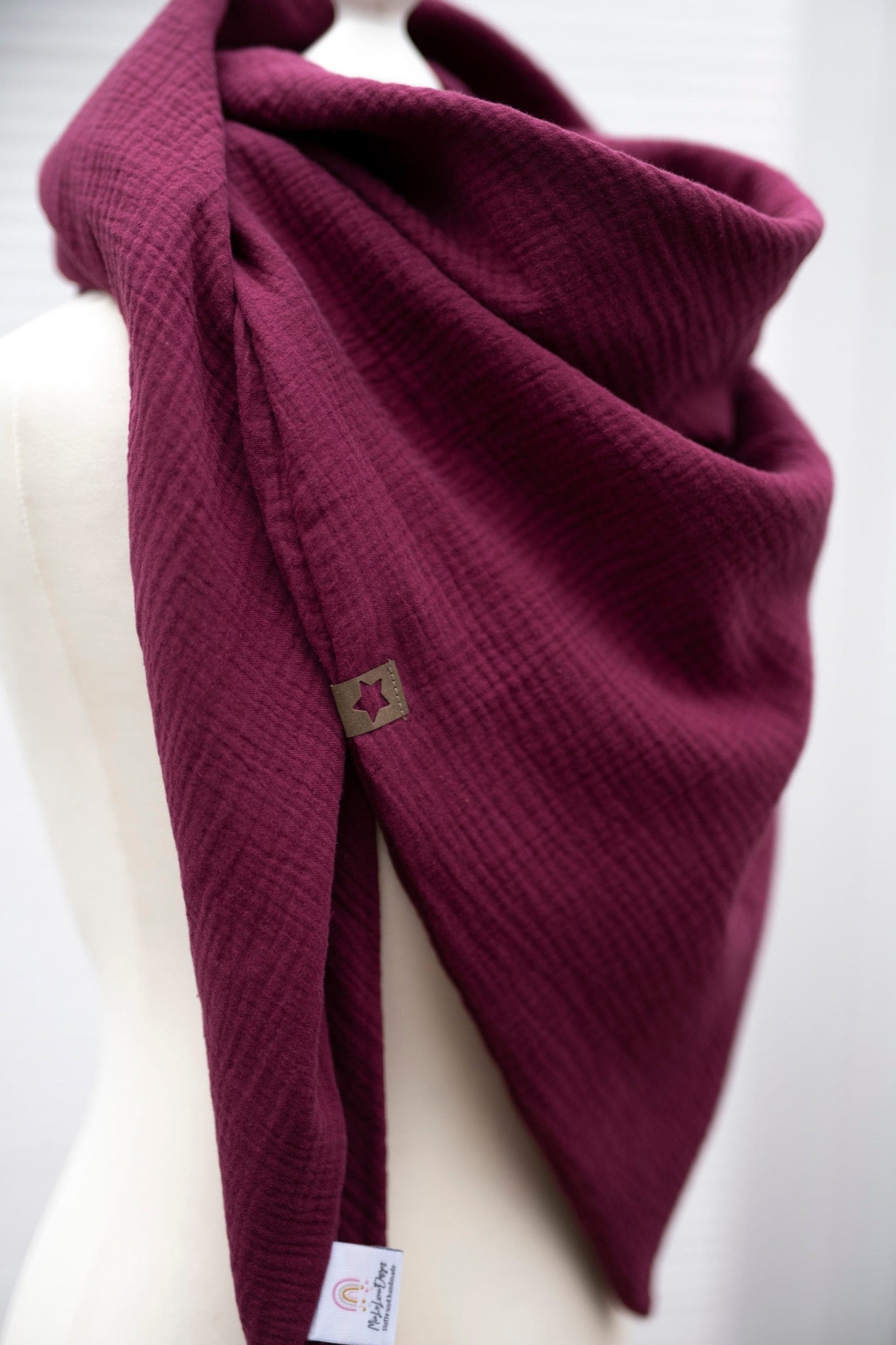Musselin XXL Tuch Berry