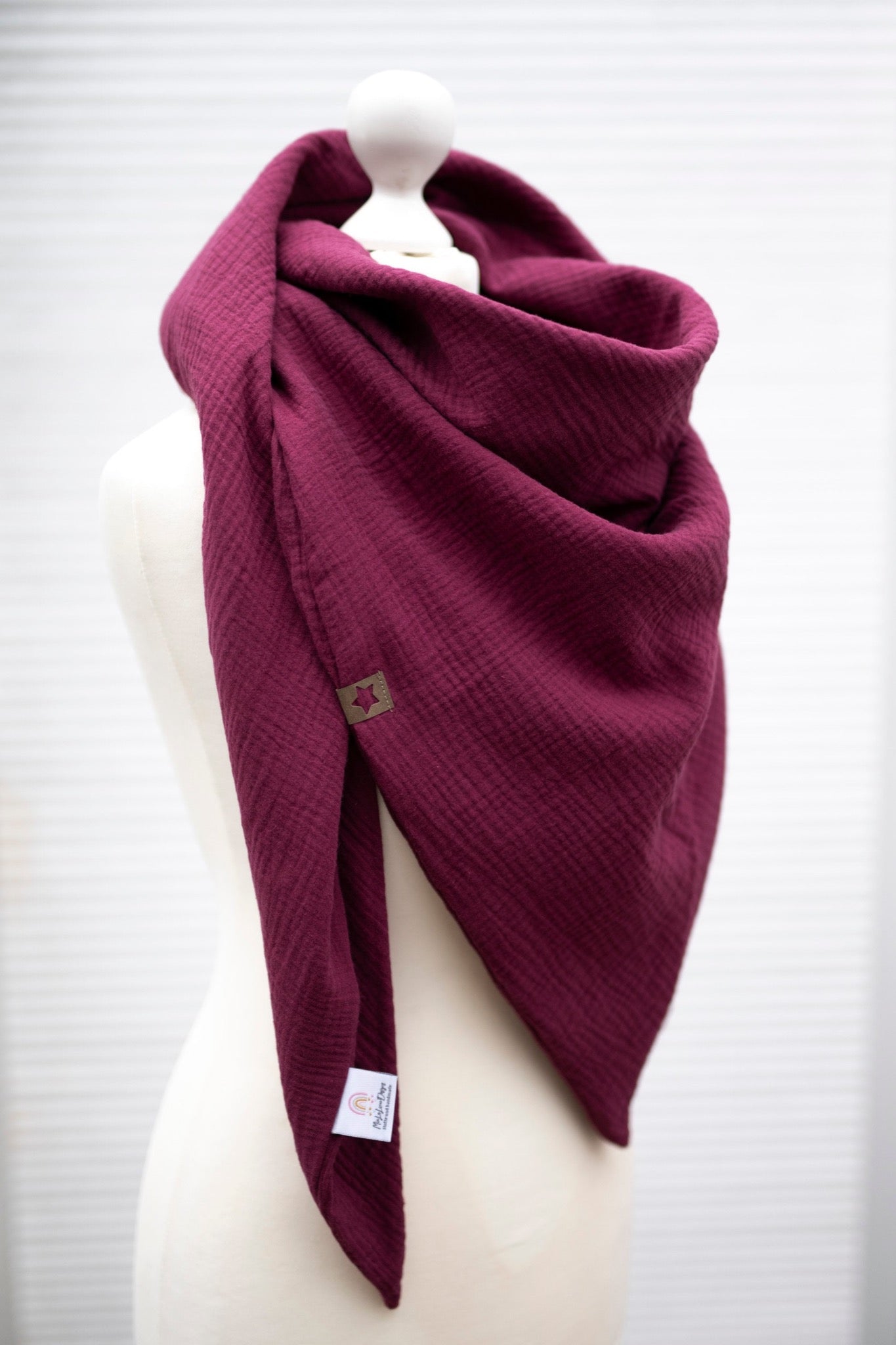 Musselin XXL Tuch Berry
