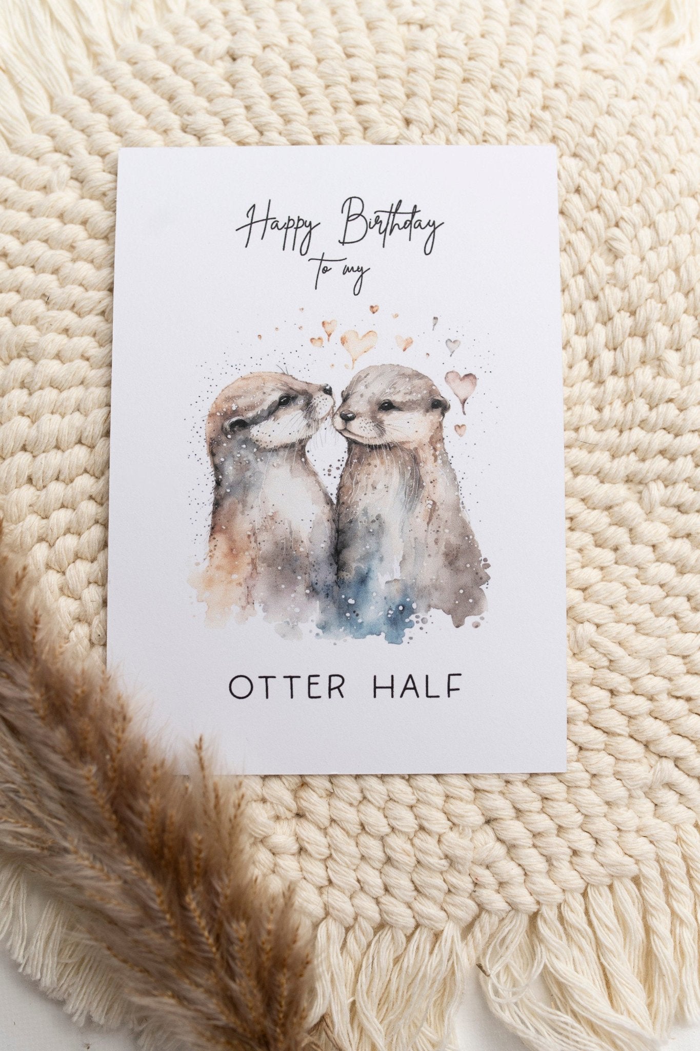 Glückwunschkarte Geburtstag - Otter