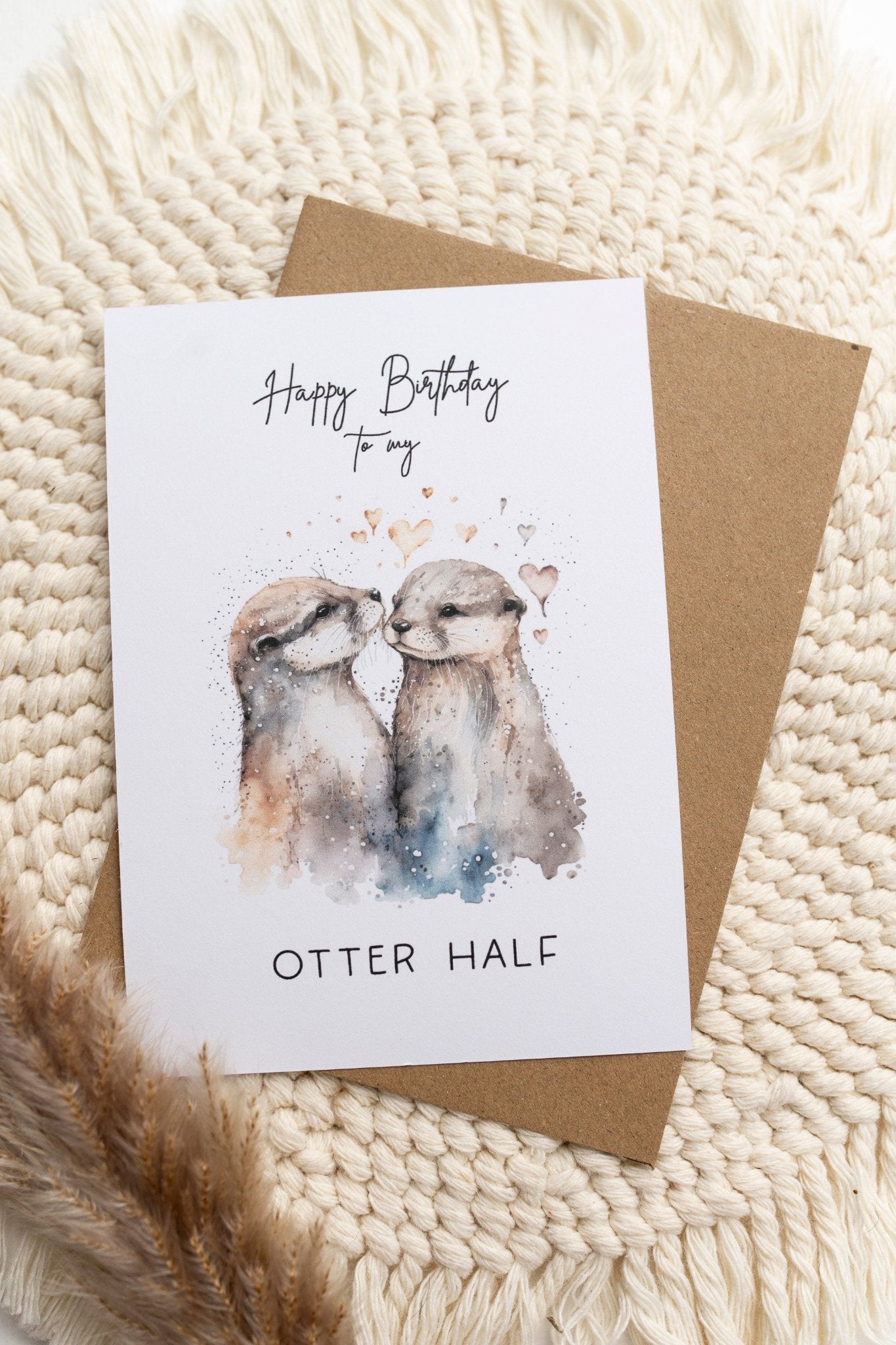 Glückwunschkarte Geburtstag - Otter