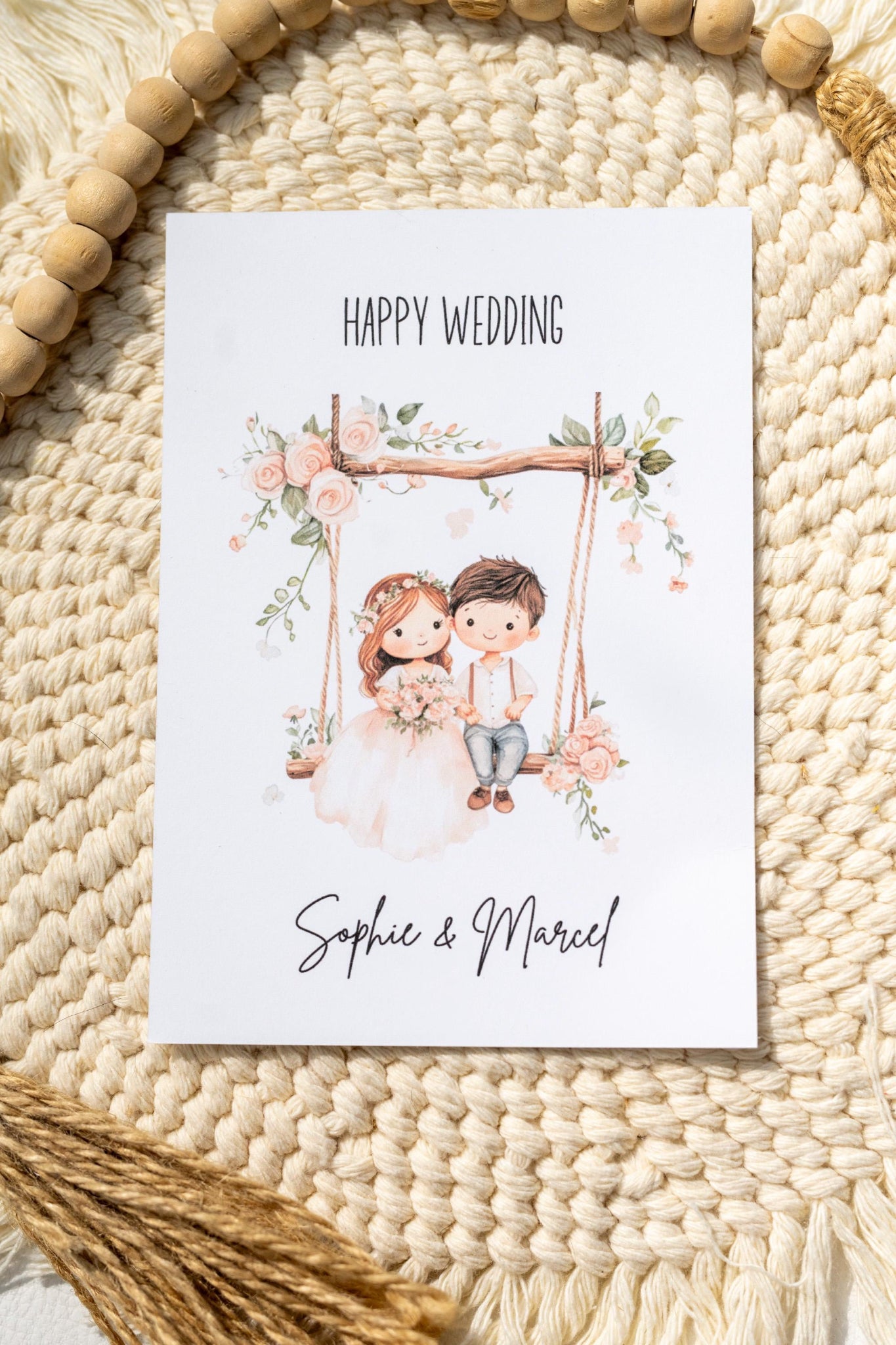 Glückwunschkarte Hochzeit - Happy Wedding