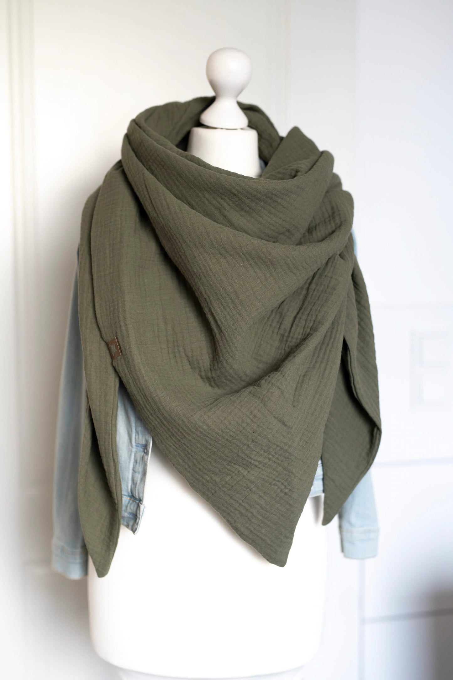 Musselin XXL Khaki