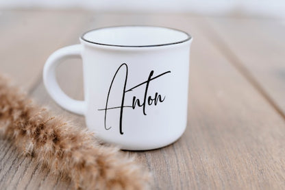 Vintage Tasse - personalisiert Name