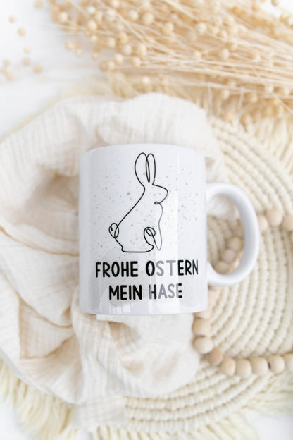 Tasse Frohe Ostern mein Hase Becher 330ml Geschenk Ostergeschenk